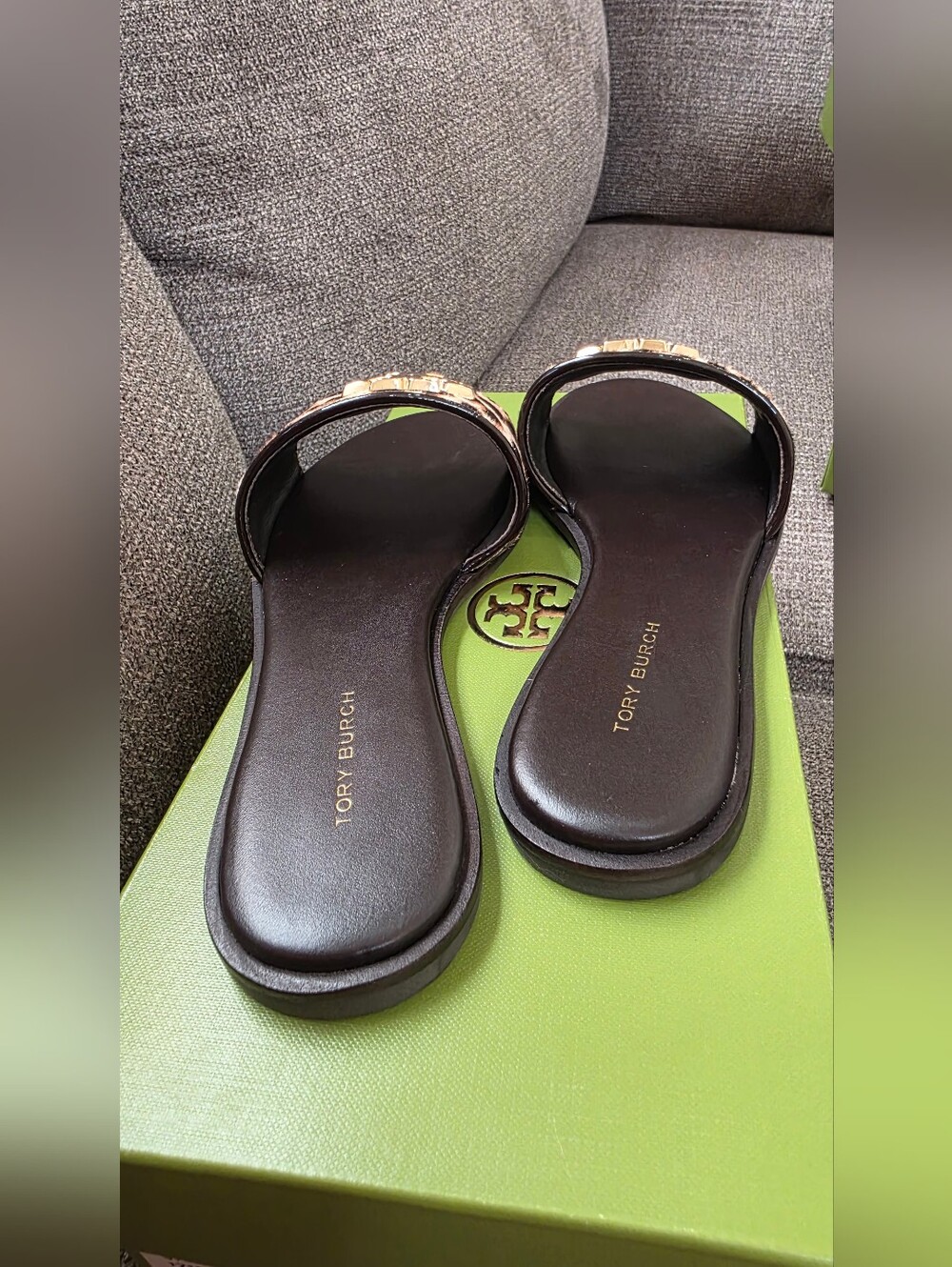 Tory Burch Leopard Everly Slides - Picture 3 of 6